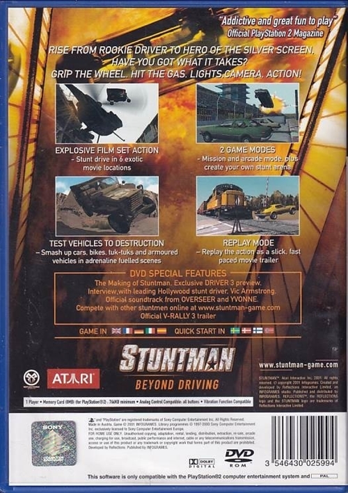 Stuntman - PS2 (B Grade) (Genbrug)